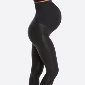 SPANX Mama Faux Leather Leggings